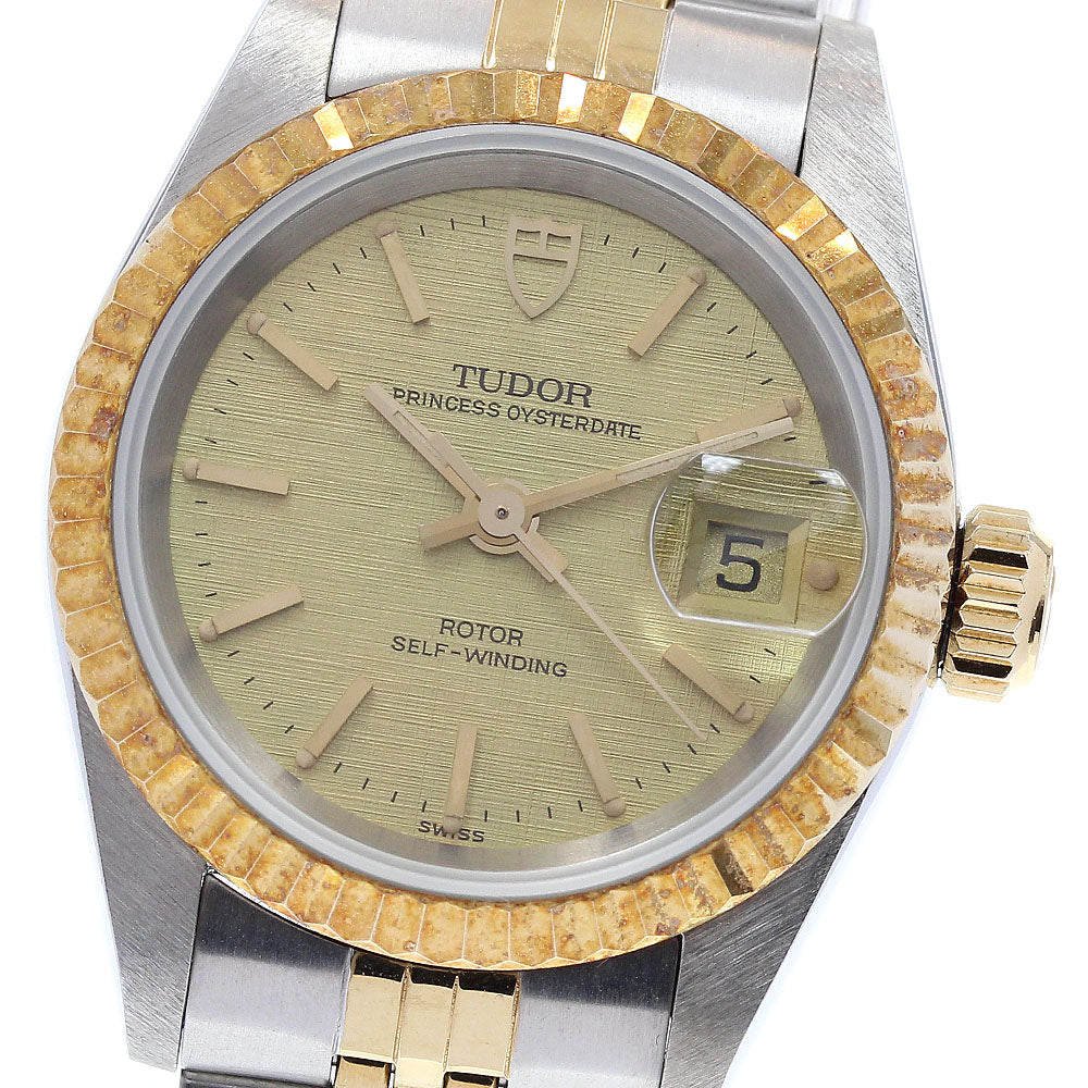 TUDOR Princess Oyster Date 92413 YG bezel Cal.2671 Automatic Ladies Watch_834341