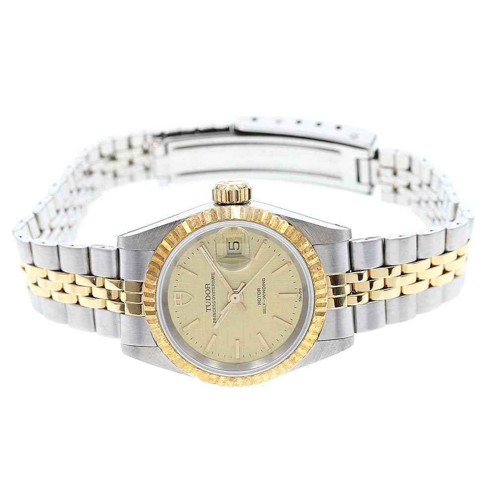 TUDOR Princess Oyster Date 92413 YG bezel Cal.2671 Automatic Ladies Watch_834341