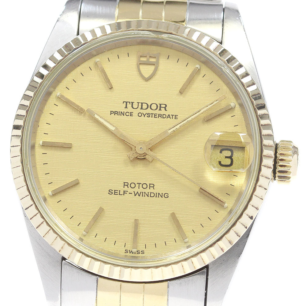 TUDOR Prince Oyster Date 72033 YG bezel cal.2824-2 Automatic Boy's Watch_834348