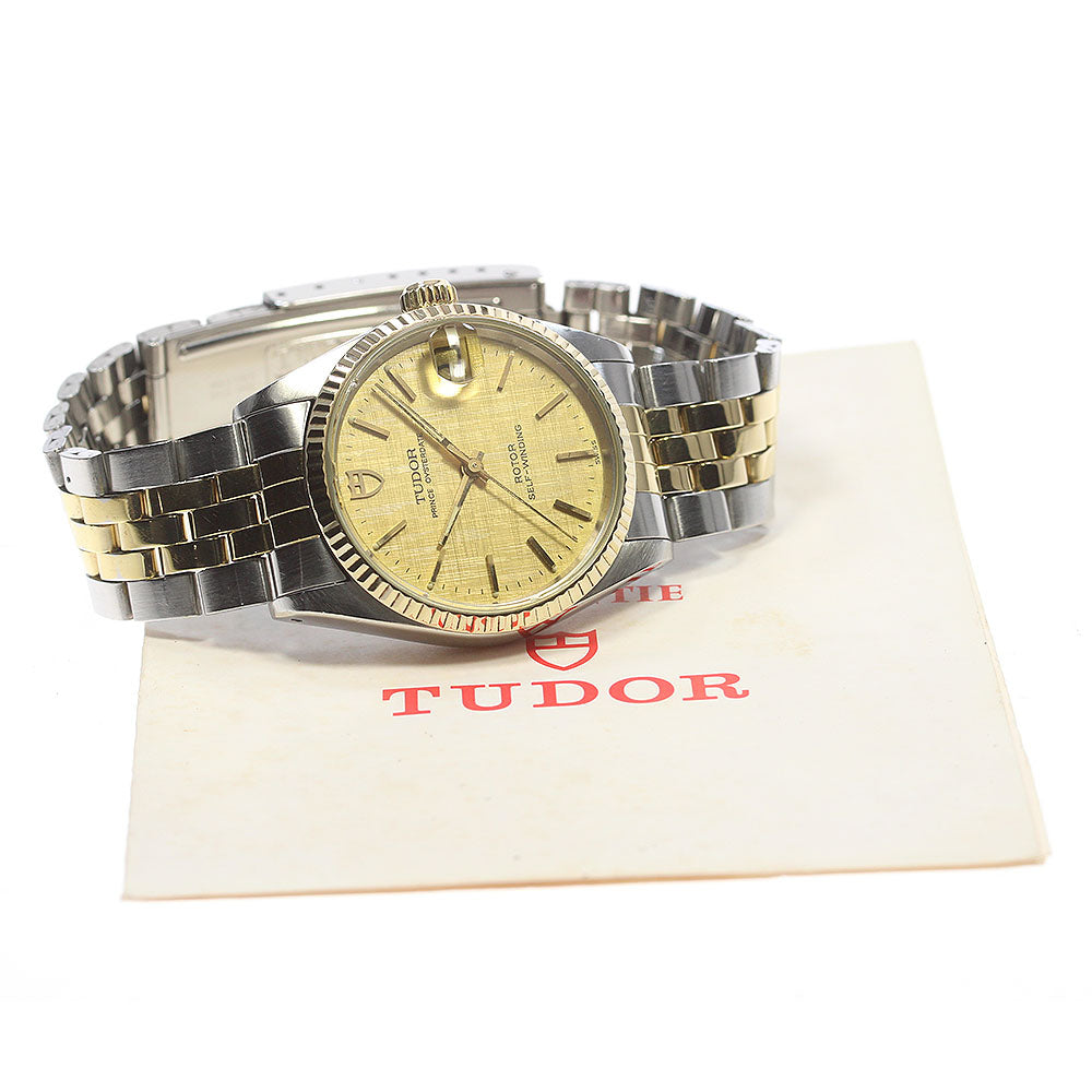 TUDOR Prince Oyster Date 72033 YG bezel cal.2824-2 Automatic Boy's Watch_834348
