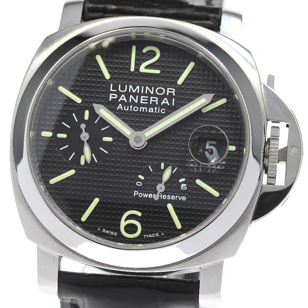 PANERAI Luminor PAM00241 Power reserve Black Dial Automatic Men's Watch_834368