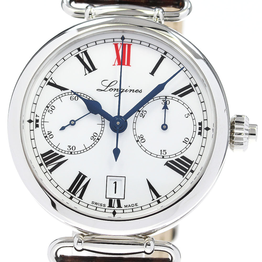LONGINES Heritage collection L2.776.4 One push chrono white Dial Automatic Men's Watch_834371