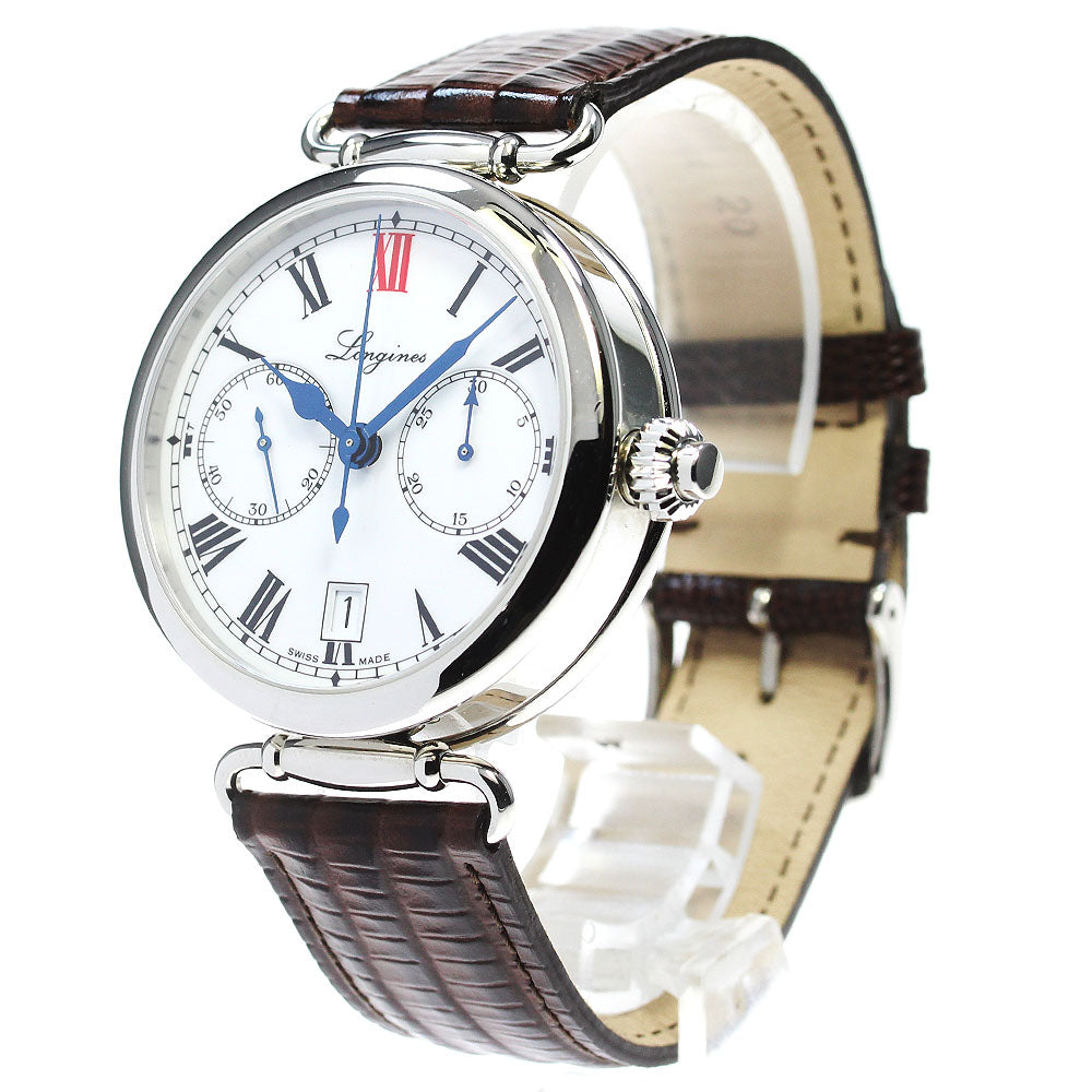 LONGINES Heritage collection L2.776.4 One push chrono white Dial Automatic Men's Watch_834371