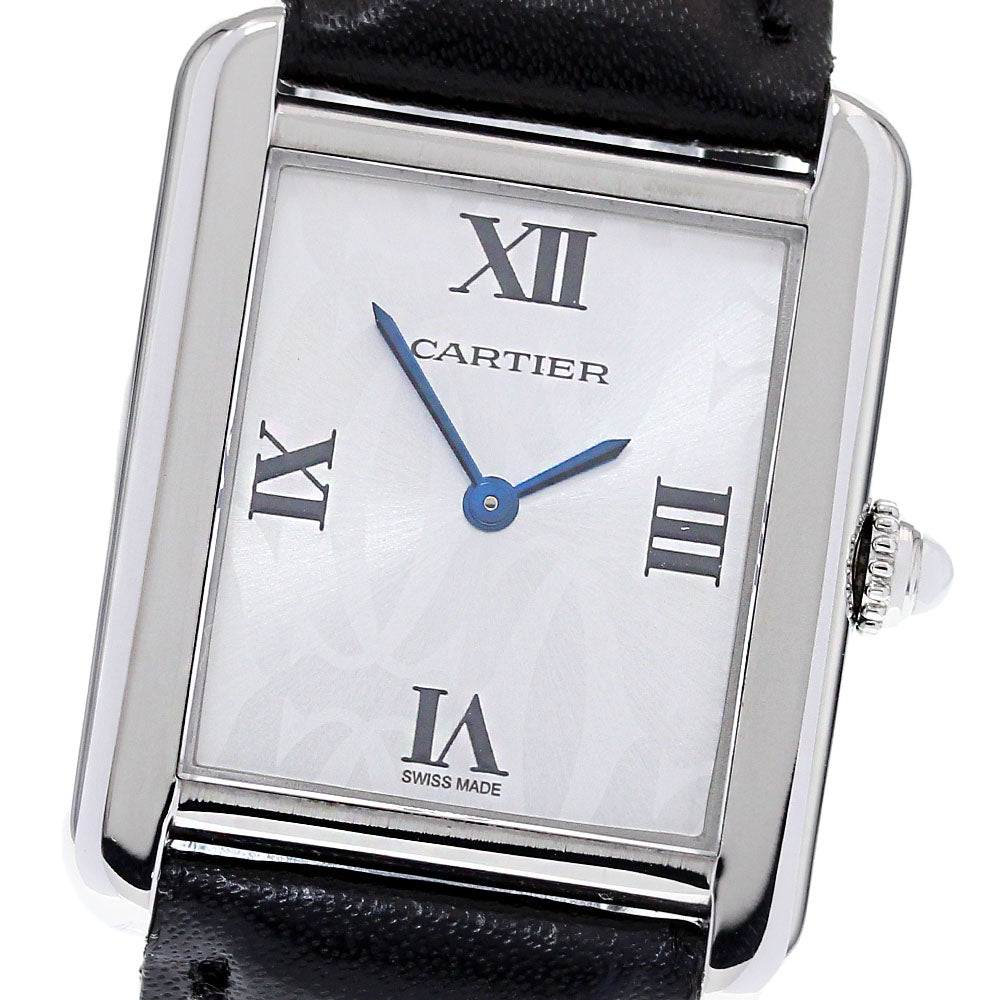 CARTIER Tank solo SM W1019555 Christmas Limited Silver Dial Quartz Ladies_834382
