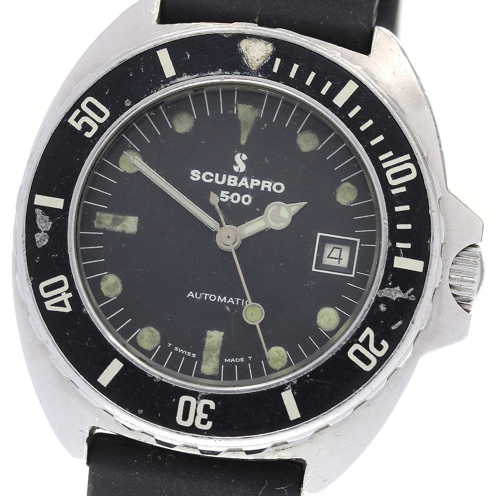 SCUBAPRO 67155 Date black Dial Automatic Men's Watch_834384