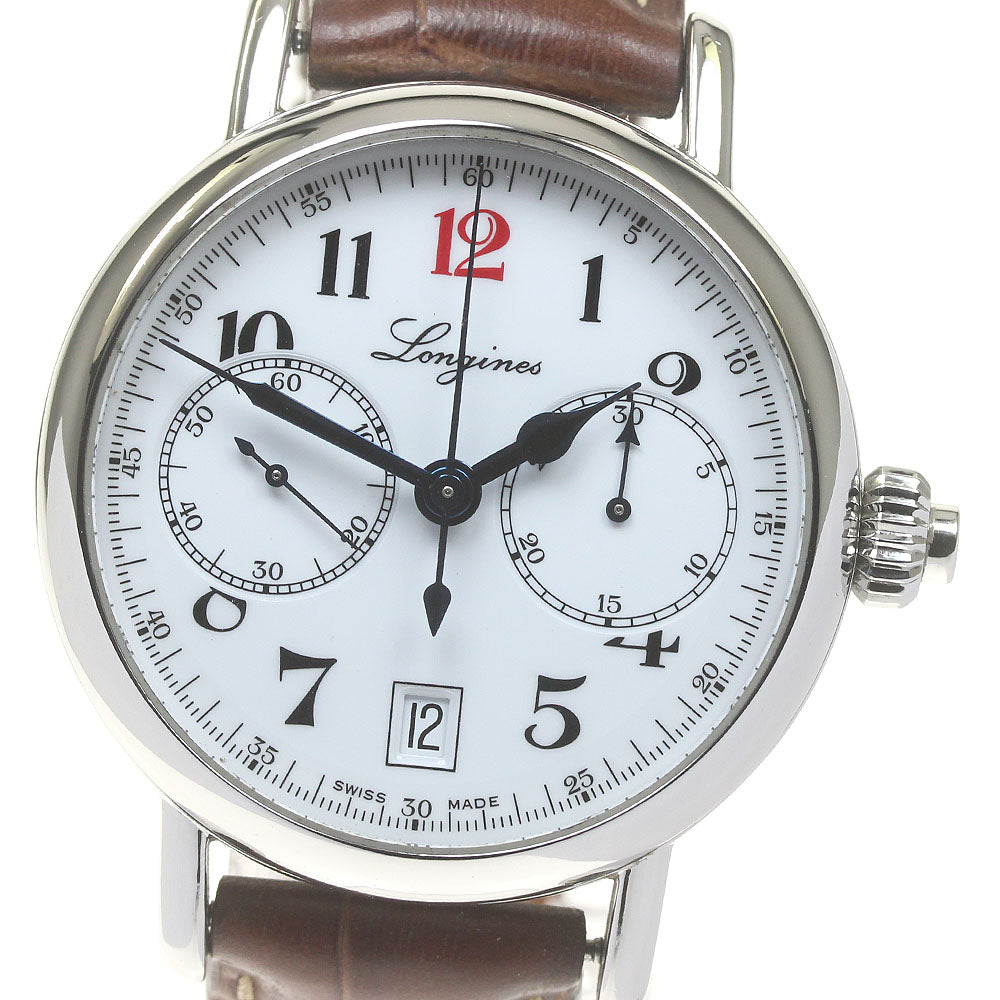 LONGINES Heritage Column Wheel 180th Anniversary L2.775.4 One push chrono white Dial Automatic Men's Watch_834394