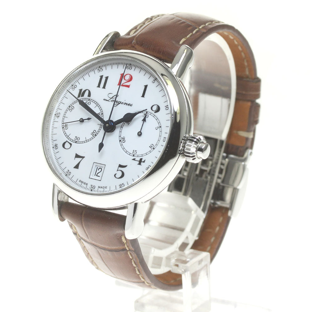 LONGINES Heritage Column Wheel 180th Anniversary L2.775.4 One push chrono white Dial Automatic Men's Watch_834394