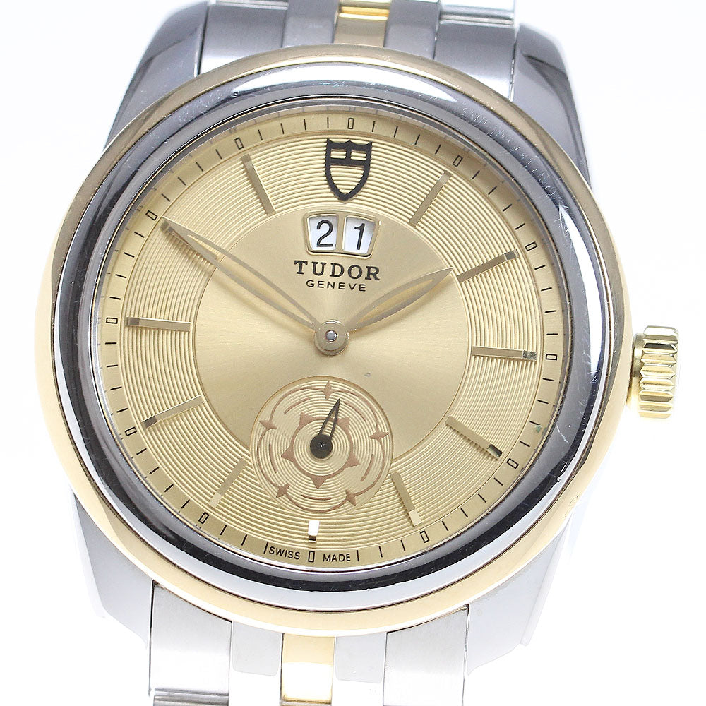 TUDOR Glamor Double Date 57003 Small seconds gold Dial Automatic Men's Watch_834411
