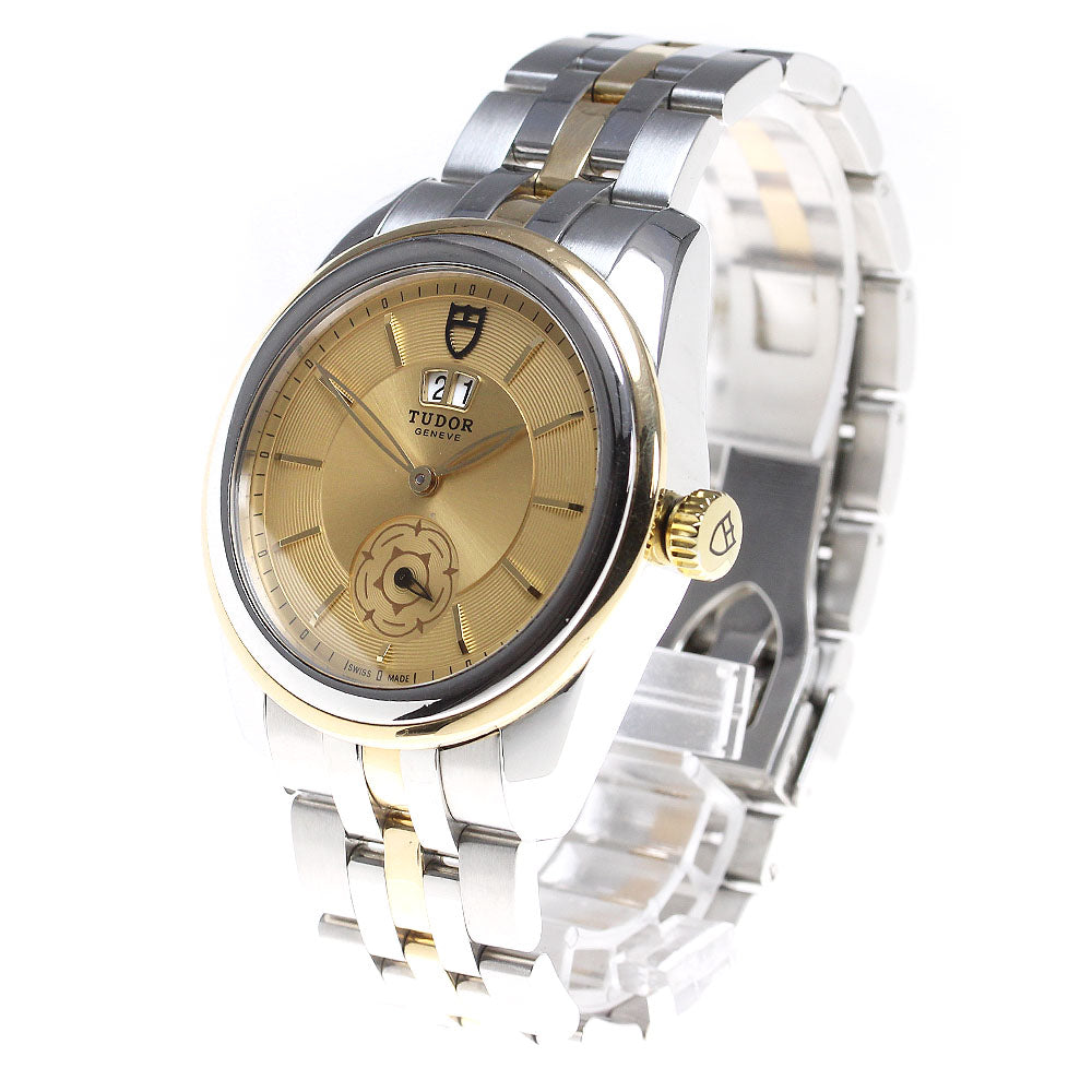 TUDOR Glamor Double Date 57003 Small seconds gold Dial Automatic Men's Watch_834411