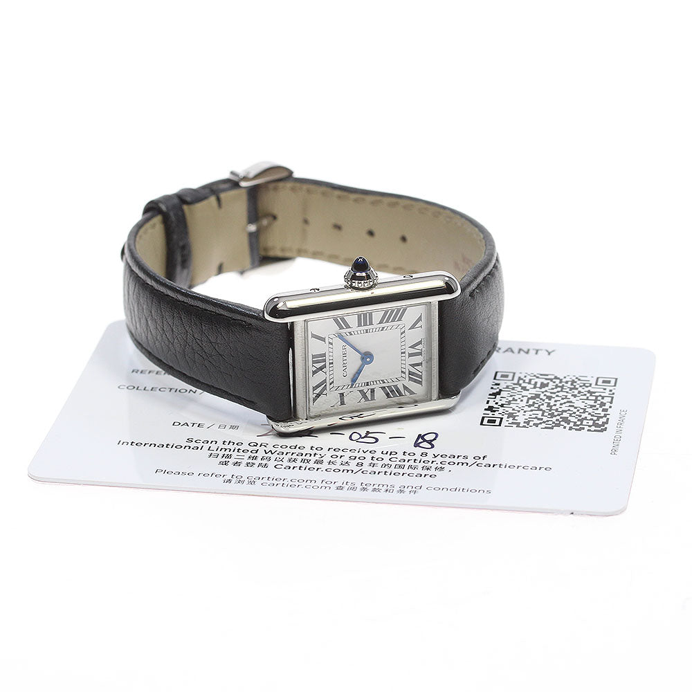 CARTIER tank mast SM WSTA0042 Silver Dial Quartz Ladies Watch_834421
