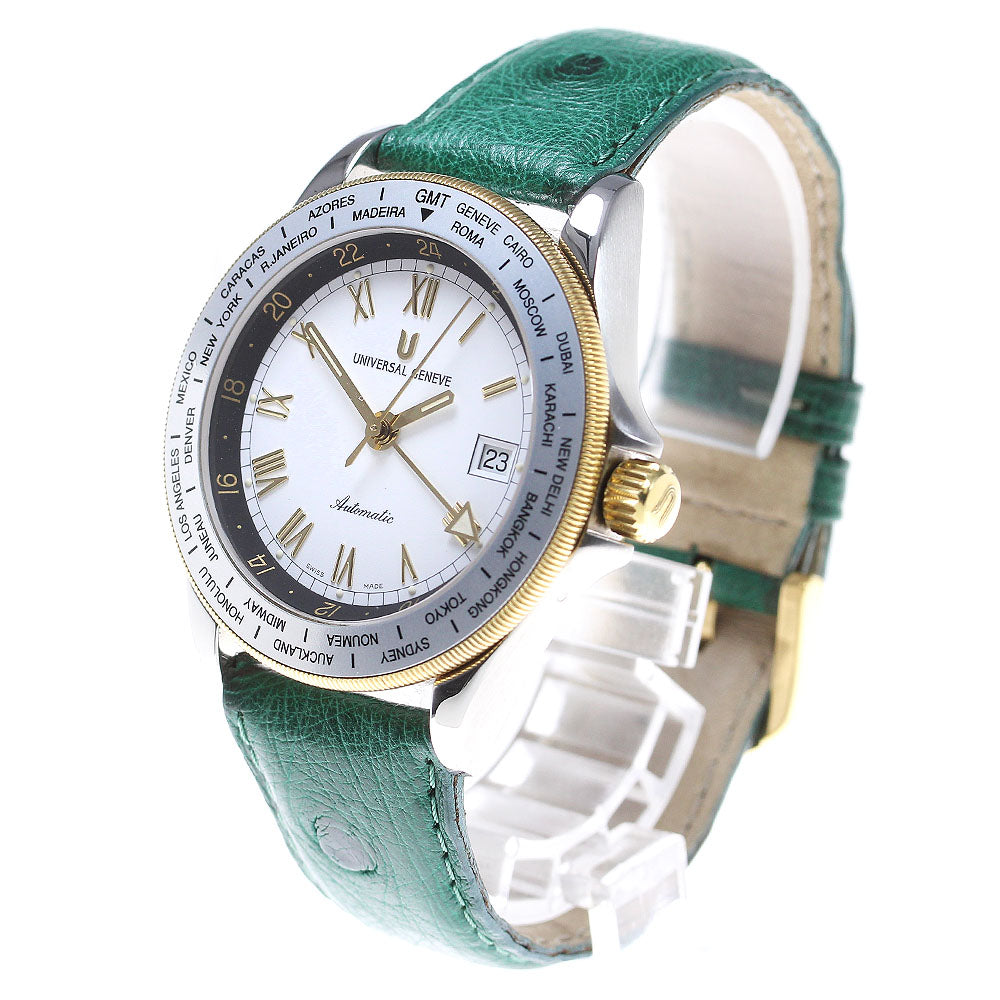 Universal Geneve 273.435 World Timer GMT white Dial Automatic Men's Watch_834434