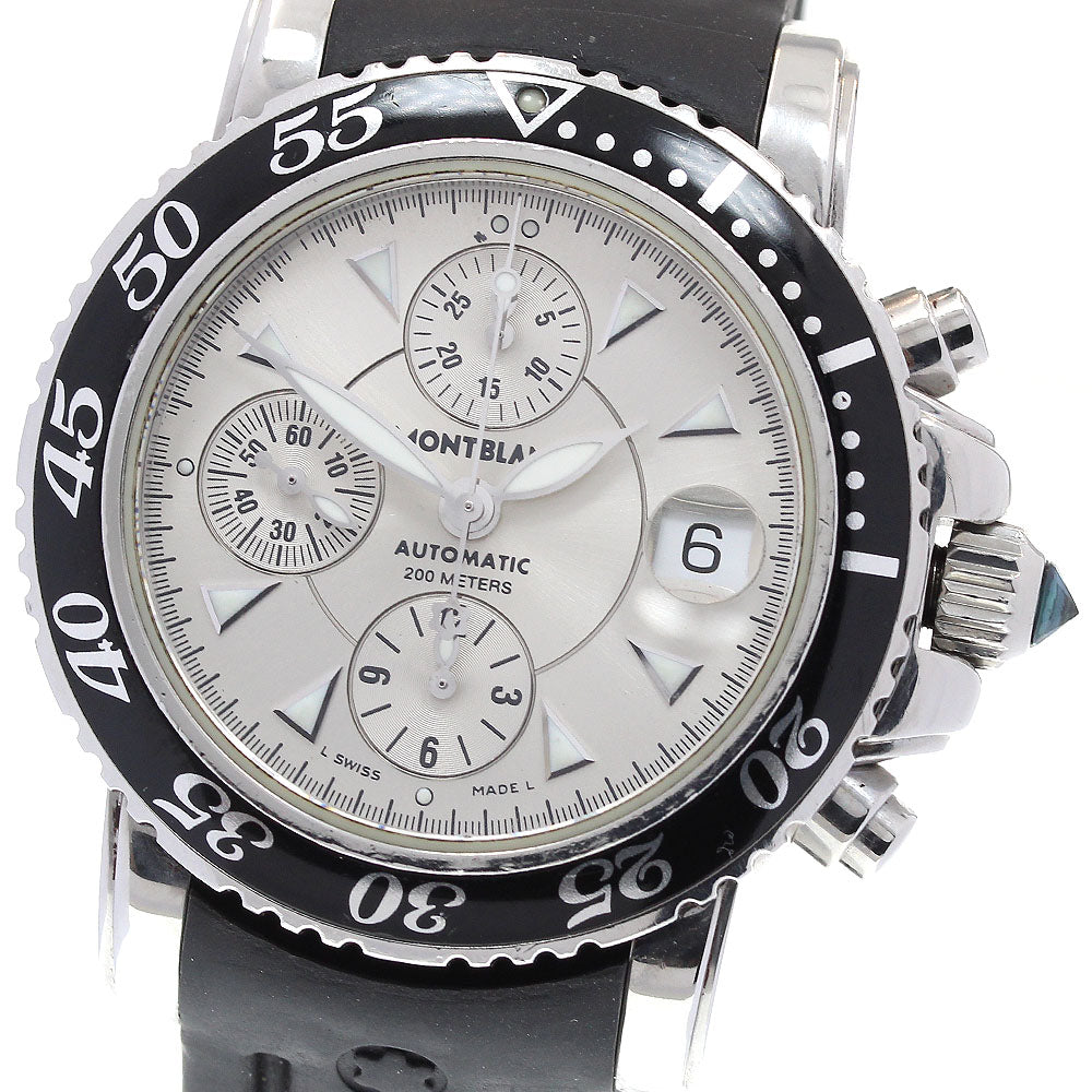 MONTBLANC Meisterstic 7034 Chronograph Date Silver Dial Automatic Men's Watch_834444