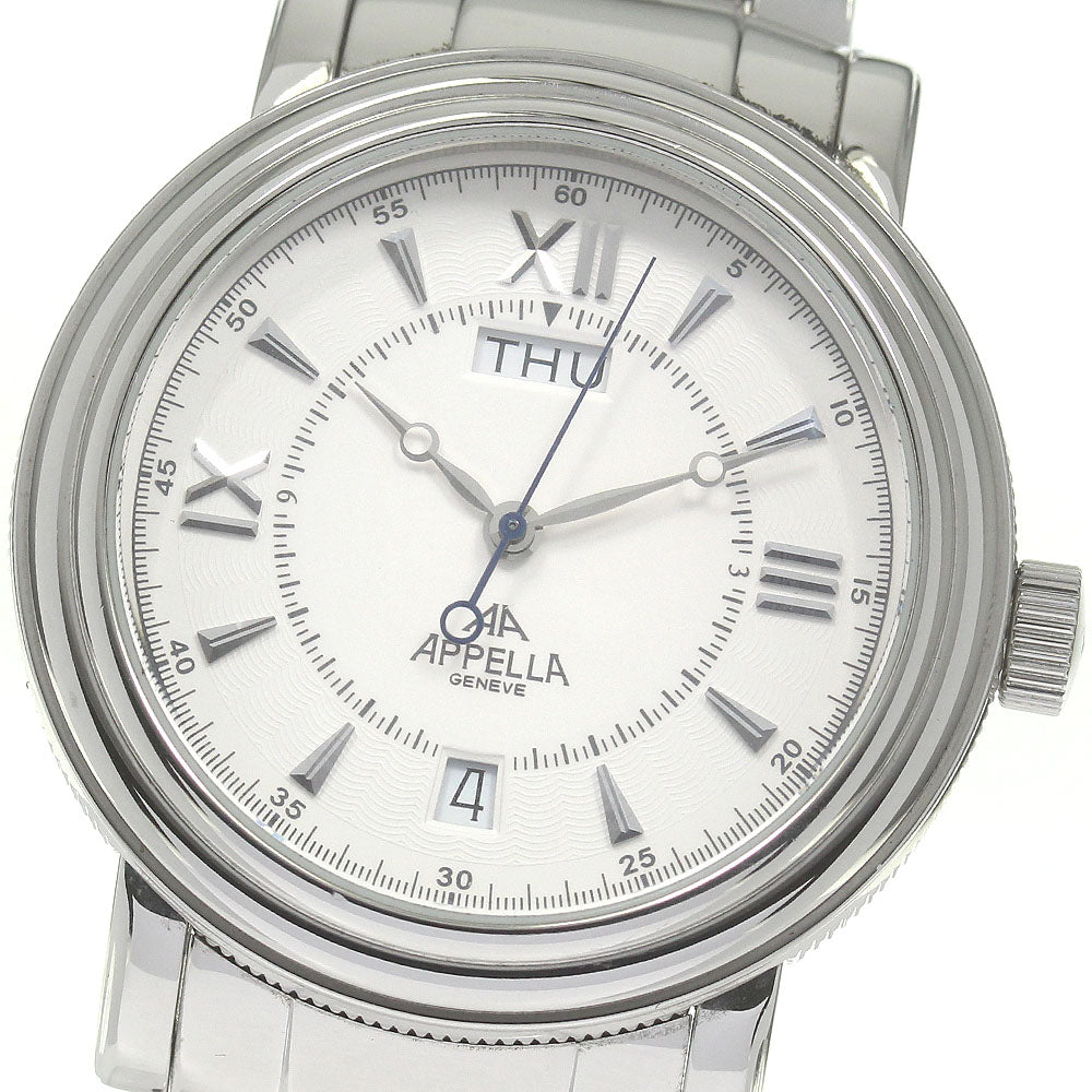 APPELLA 587 Day date white Dial Automatic Men's Watch_834449