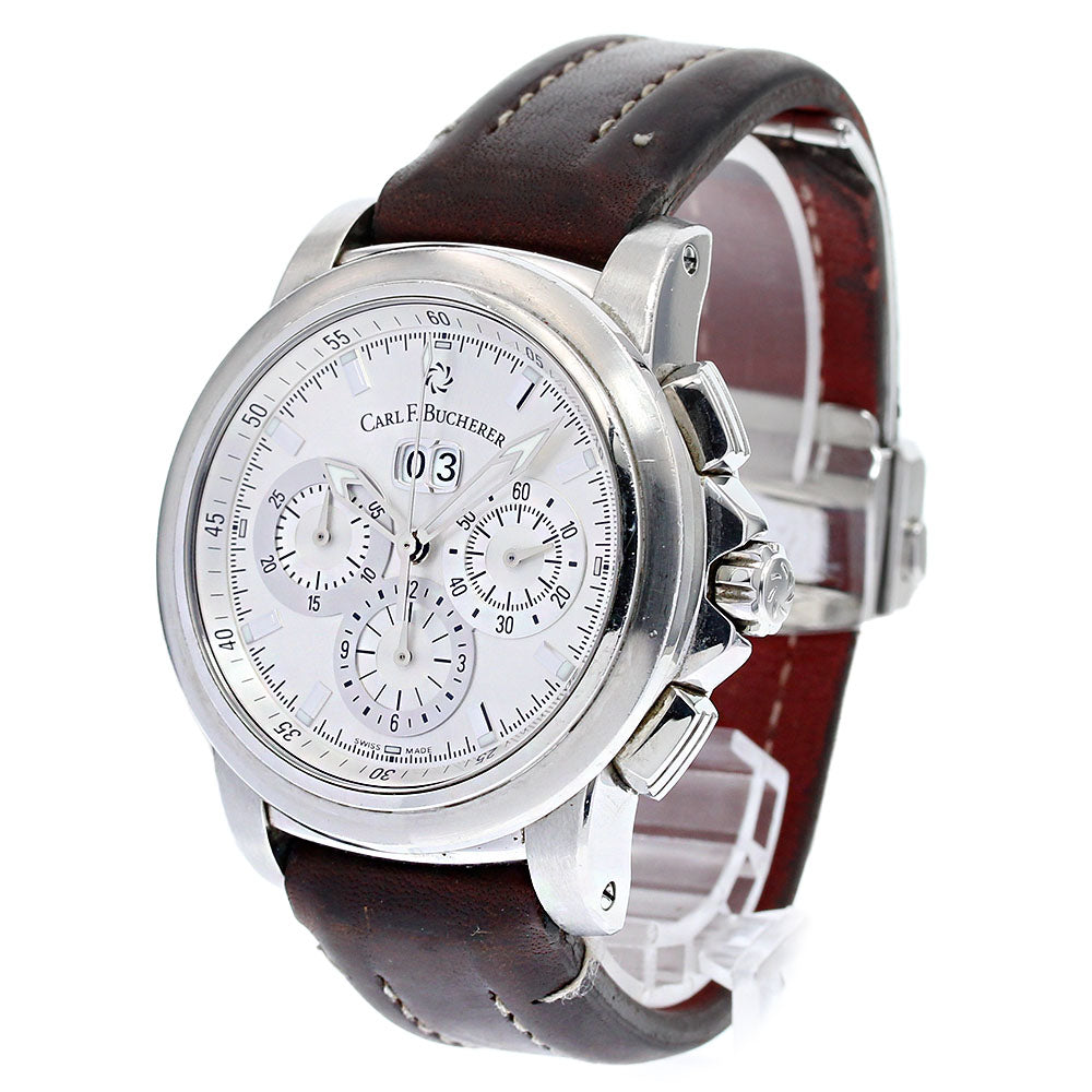 CARL F.BUCHERER Patravi 00.10624.08.13.21 Chronograph Silver Dial Automatic Men's Watch_834458
