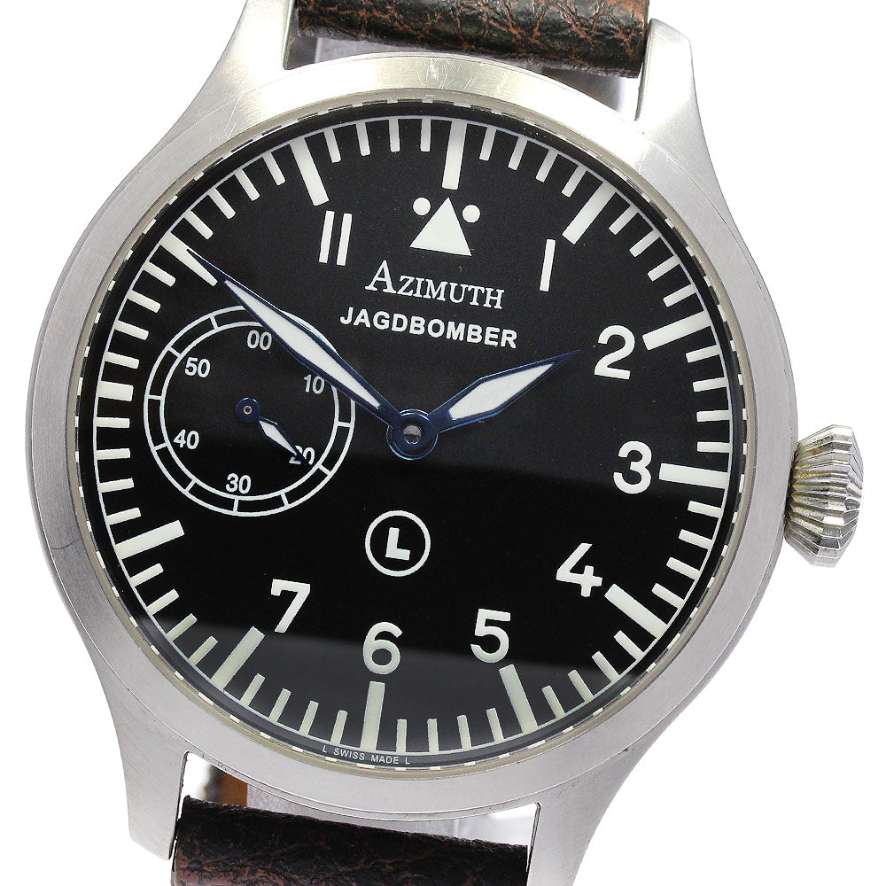 AZIMUTH Yak Bomber Pilot AM1MGBPR black Dial Hand Winding Men's Watch_834460