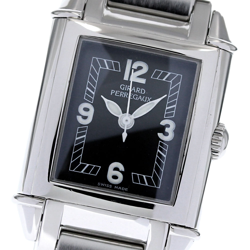 GIRARD PERREGAUX vintage 2590 black Dial Hand Winding Ladies Watch_834467