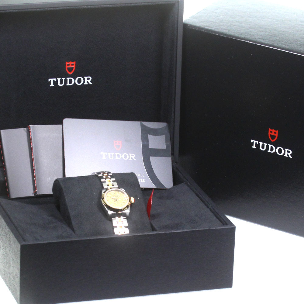 TUDOR Princess Date 92513 YG 2 tone Gold Dial Automatic Ladies Watch_834489