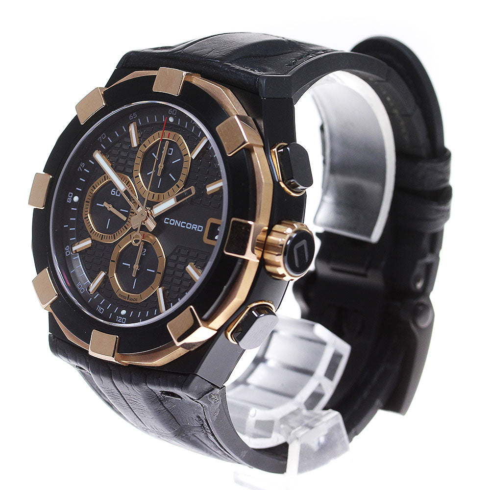 Concord C1 01.6.51.1083 Chronograph PG bezel black Dial Automatic Men's Watch_834490