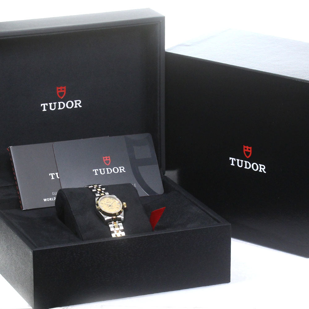 TUDOR Princess Date 92513 YG 2 tone Gold Dial Automatic Ladies Watch_834491
