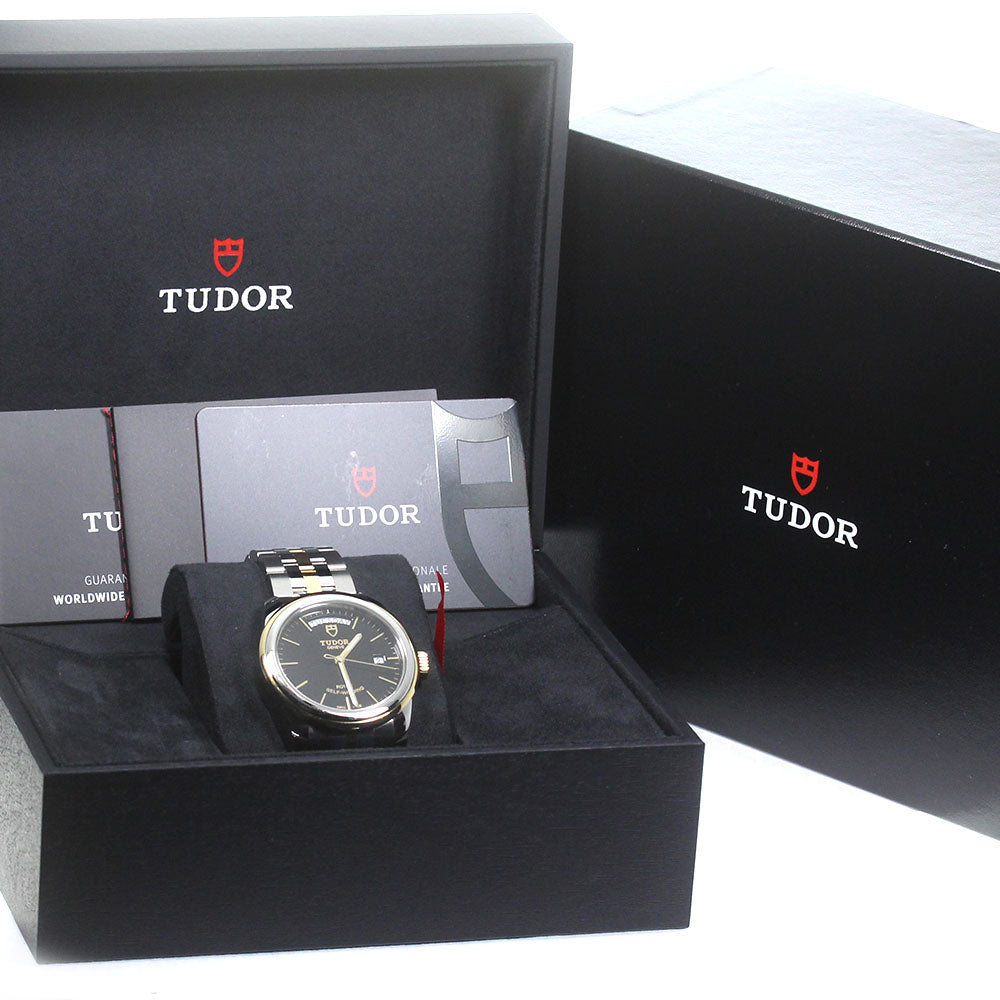 TUDOR Glamor Date Day 56003 Black Dial Automatic Men's Watch_834500