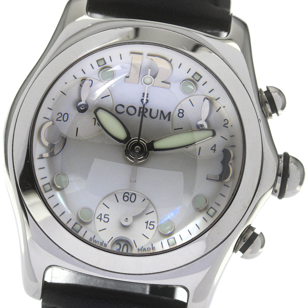 CORUM bubble 196.150.20 Date Chronograph White shell Dial Quartz Ladies_834513
