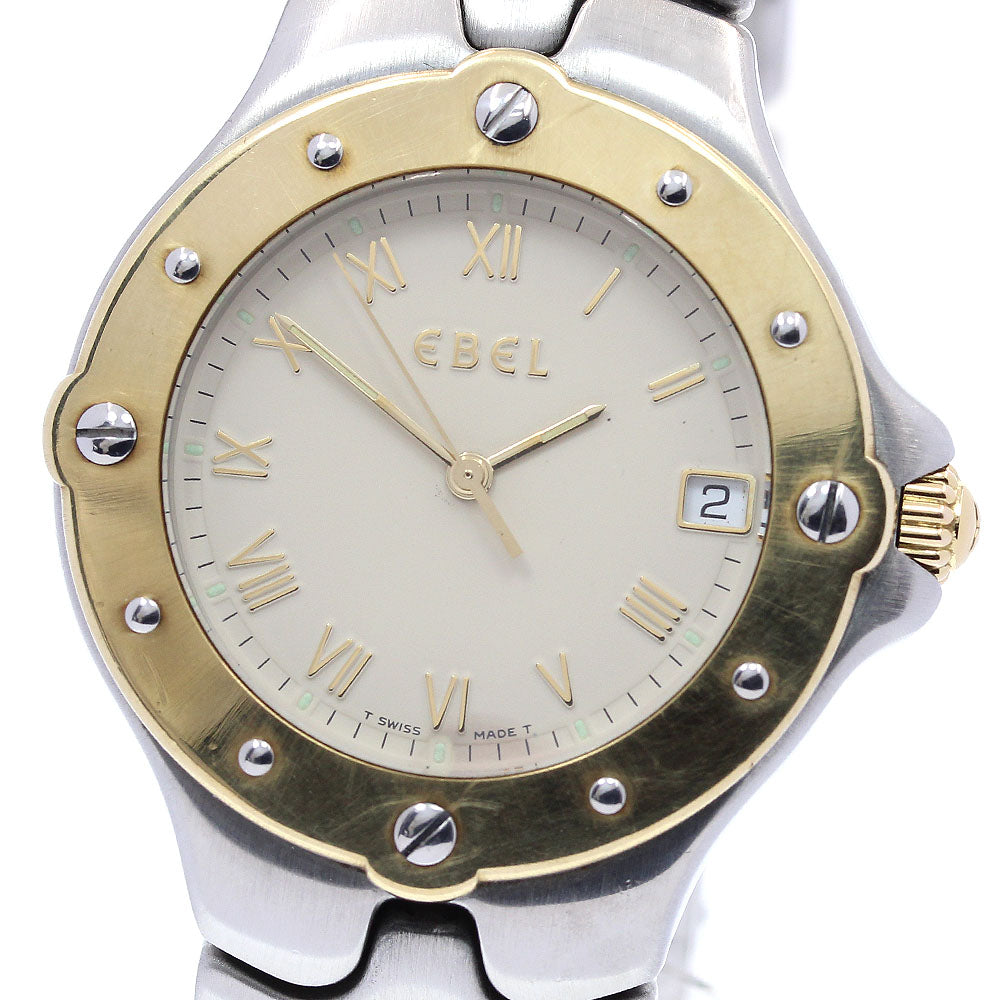 EBEL Sports wave E6187631 Date white Dial Quartz Men's Watch_834515