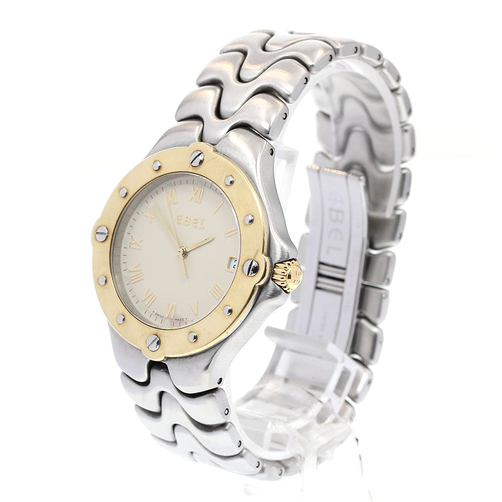 EBEL Sports wave E6187631 Date white Dial Quartz Men's Watch_834515
