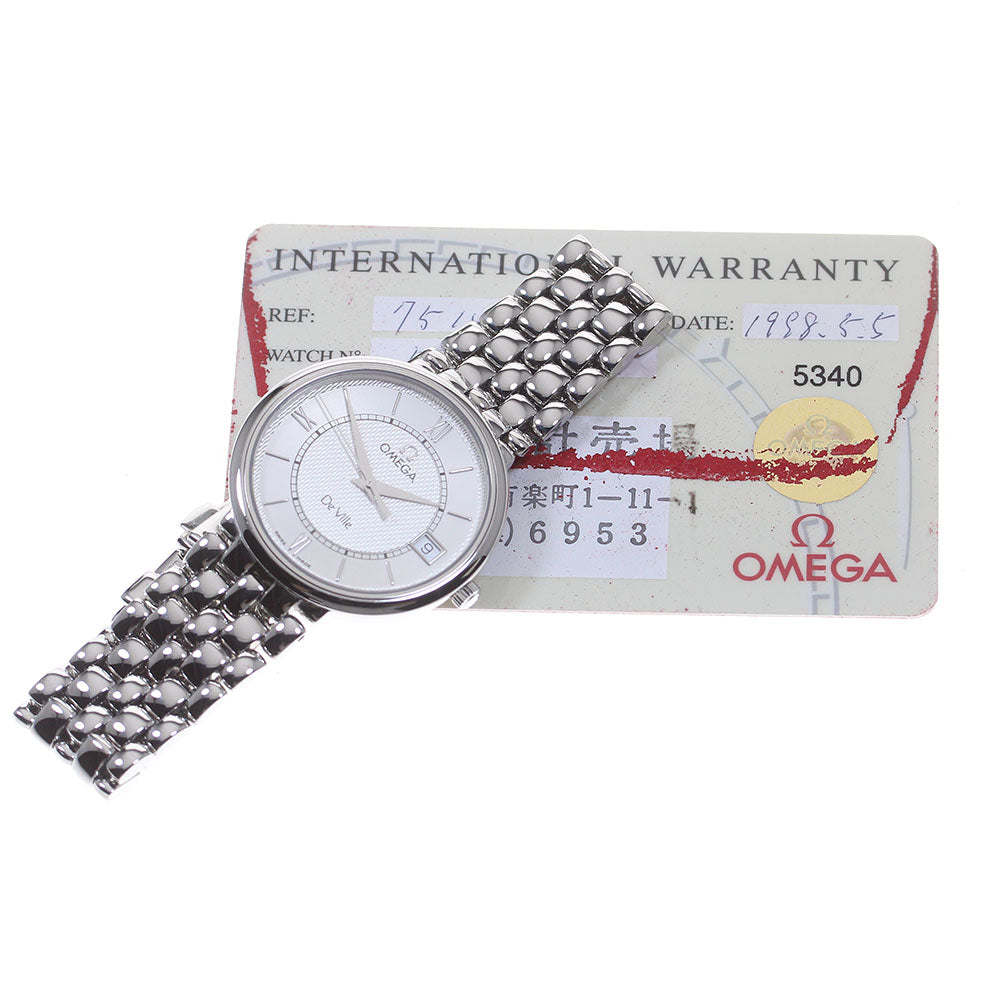 OMEGA De Ville 7514.31 Date Silver Dial Quartz Men's Watch_834589