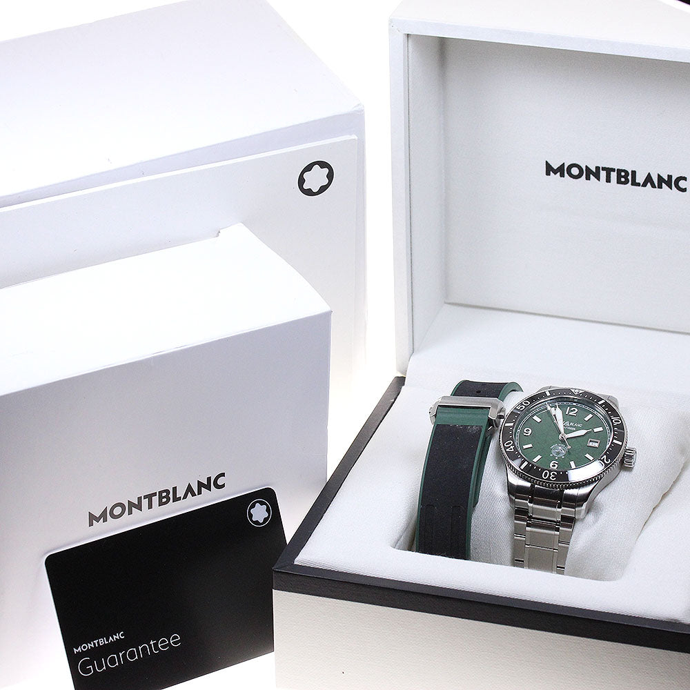 MONTBLANC 1858 Ice Sea MB130810 Date Green Dial Automatic Men's Watch_834597
