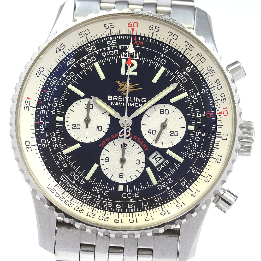 BREITLING Navitimer A41322 Chronograph Black Dial Automatic Men's Watch_834603