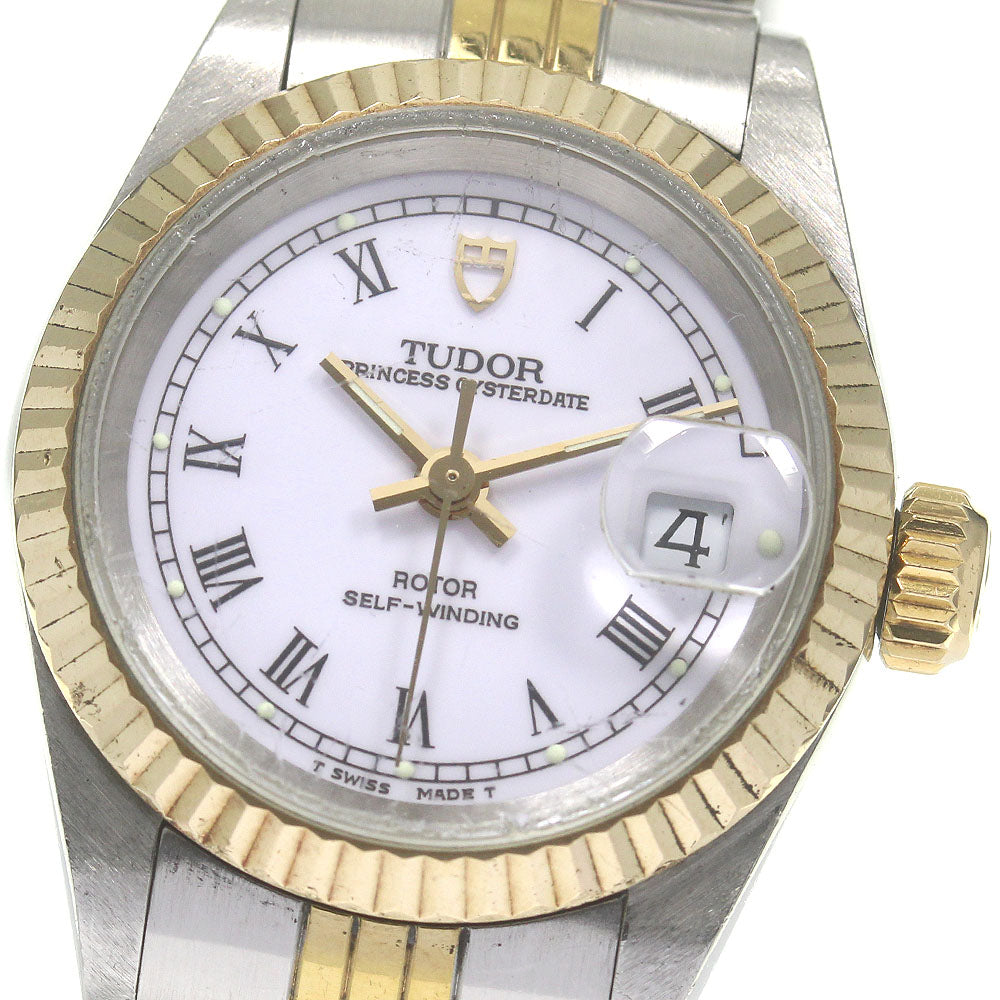 TUDOR Princess Oyster Date 92413N YG bezel cal.2671 AT Ladies Watch_834627