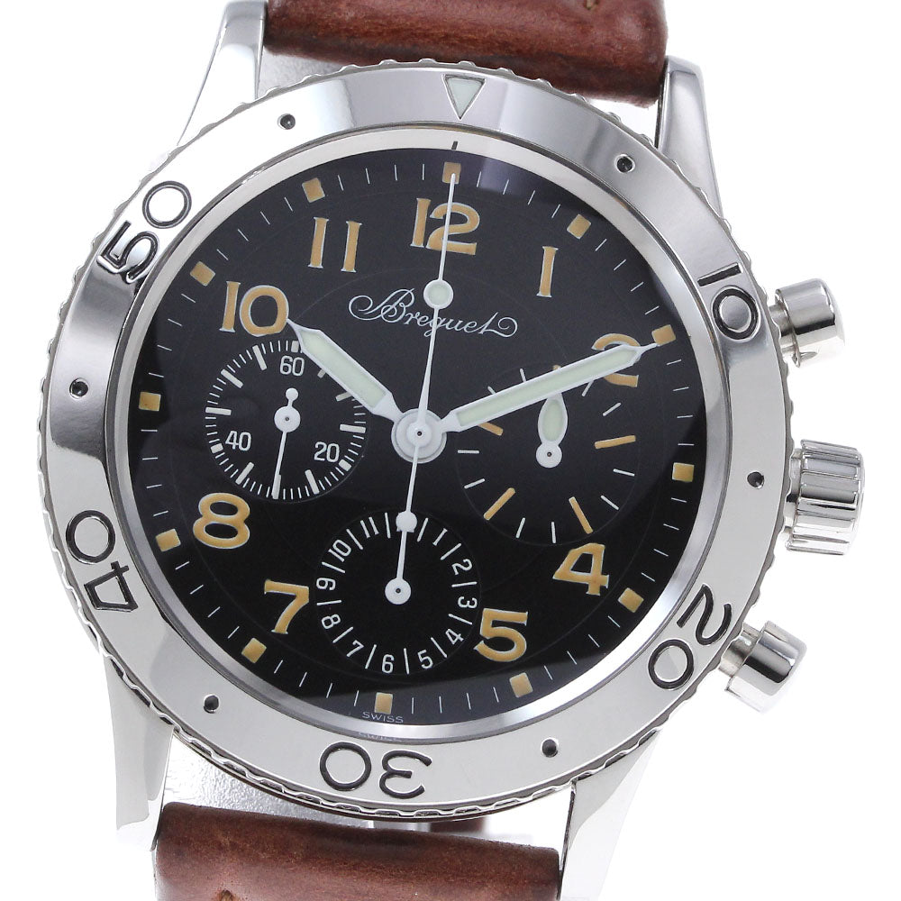Breguet Aeronaval type XX 3800 Chronograph black Dial Automatic Men's_834637