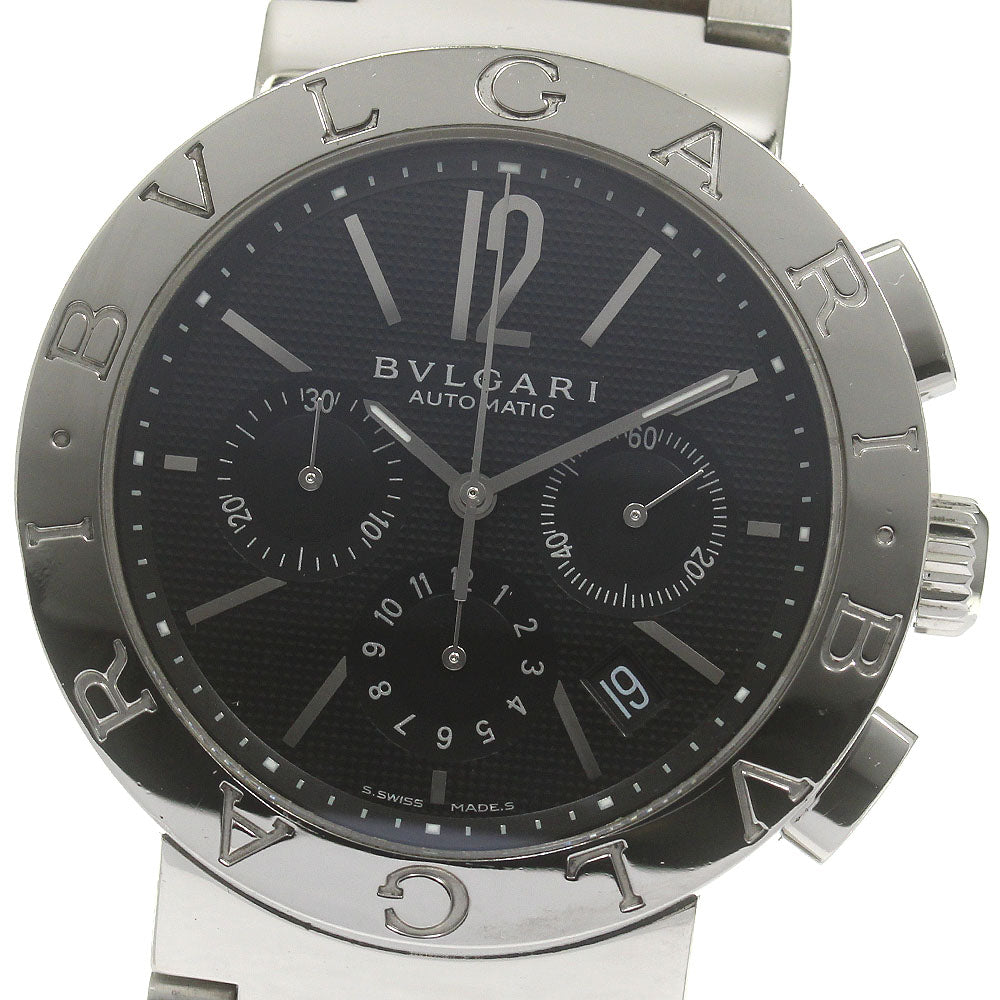 BVLGARI BVLGARIBVLGARI BB42SSCH Chronograph black Dial Automatic Men's_834668