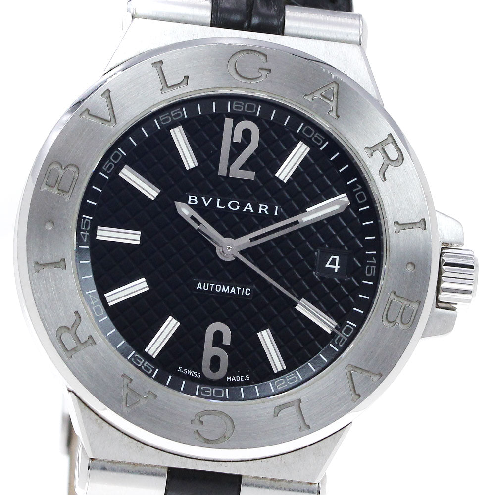 BVLGARI Diagono DG40S Date Black Dial Automatic Men's Watch_834721