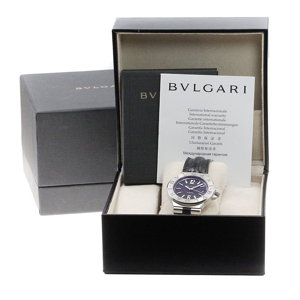 BVLGARI Diagono DG40S Date Black Dial Automatic Men's Watch_834721
