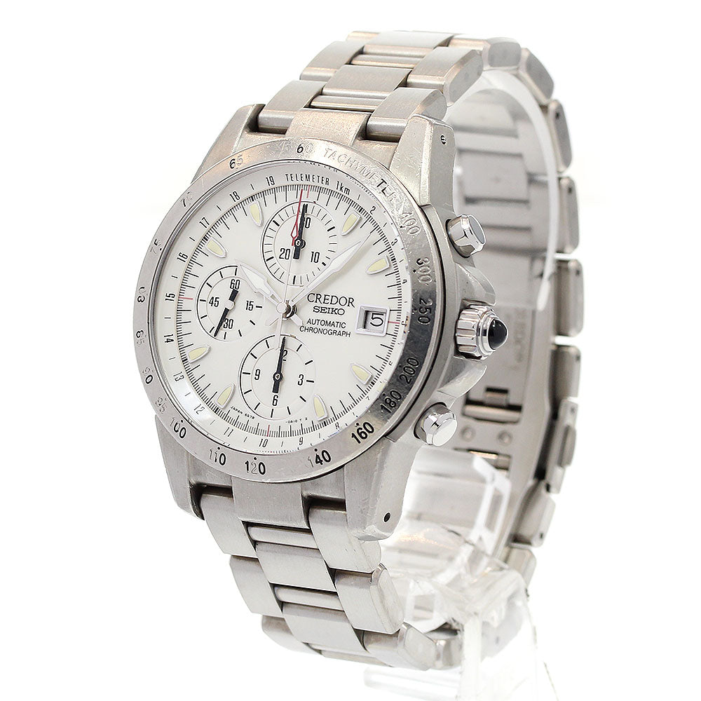 SEIKO CREDOR Phoenix GCBP999/6S78-0A20 Chronograph white Dial Automatic Men's Watch_834775