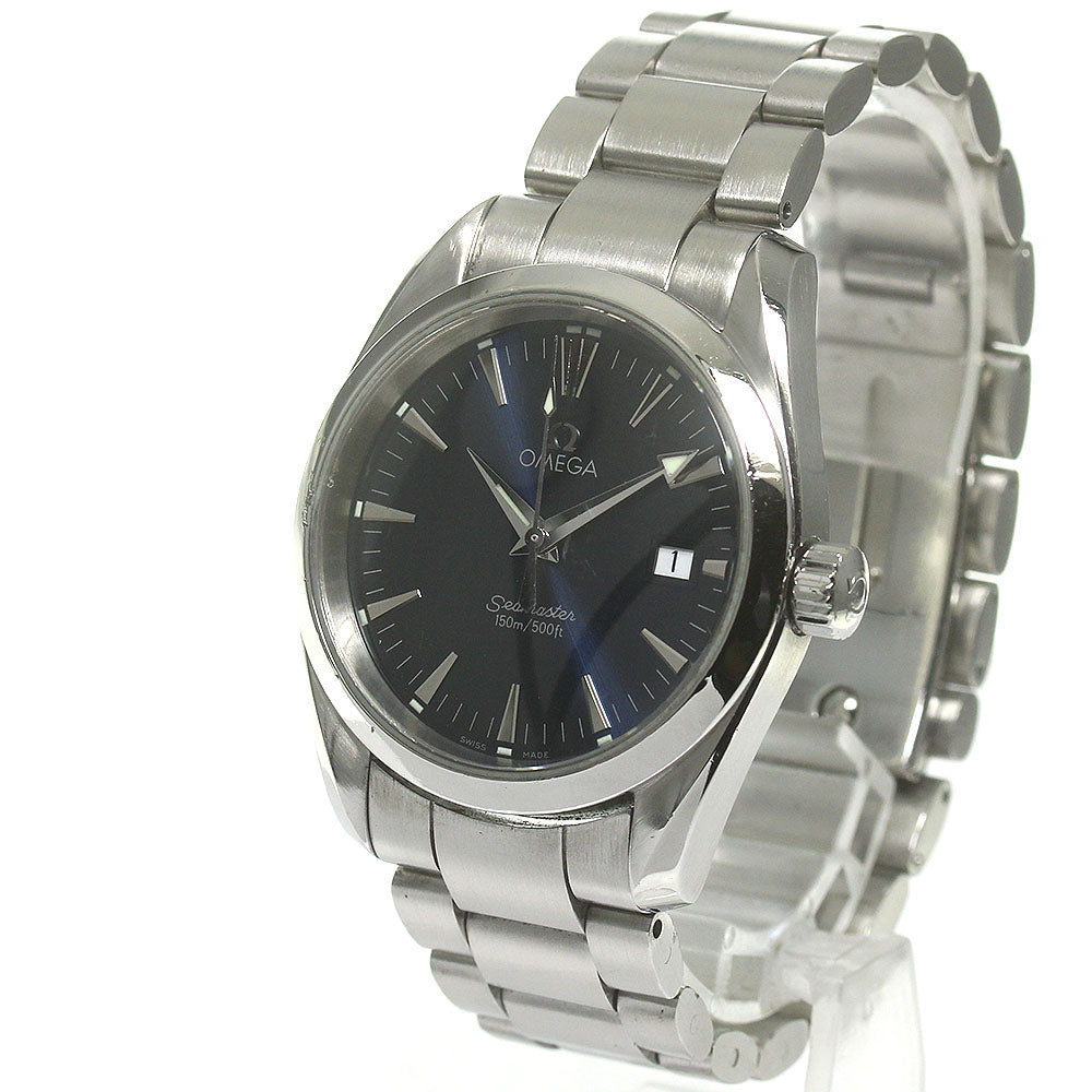 OMEGA Seamaster Aqua Terra 2518.80 Date Navy Dial Quartz Boy's Watch_834785
