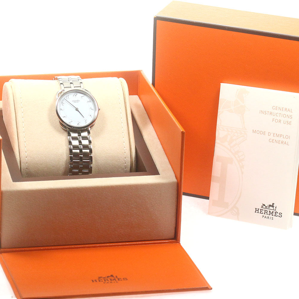 HERMES Arceau round white Dial Quartz Ladies Watch_834792