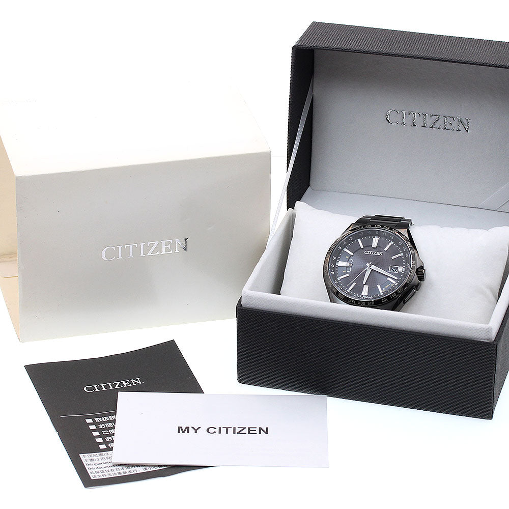 CITIZEN Atessa Direct Flight CB0215-51E Date Solar Powered Radio Men's _834830