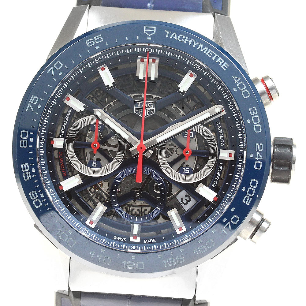 TAG HEUER Carrera Caliber Heuer 02 CBG2A11 Chronograph skeleton Dial Automatic Men's Watch_834834