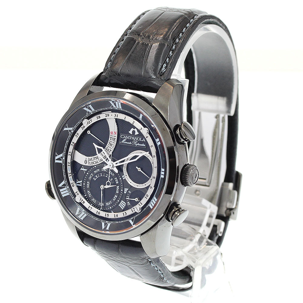 CITIZEN Campanola AH7064-01E Minute repeater black Dial Quartz Men's Watch_834839