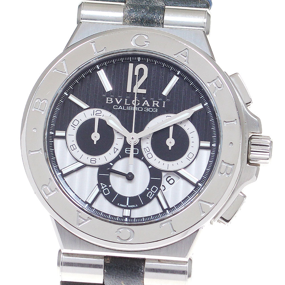 BVLGARI Diagono Caribillo 303 DG42SCH Chronograph Automatic Men's Watch_834857