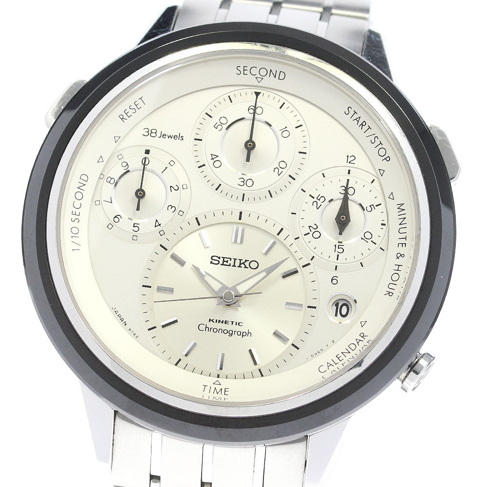 SEIKO Kinetic Crown SBCG003/9T82-0AE0 Chronograph Auto Quartz Men's Watch_834951