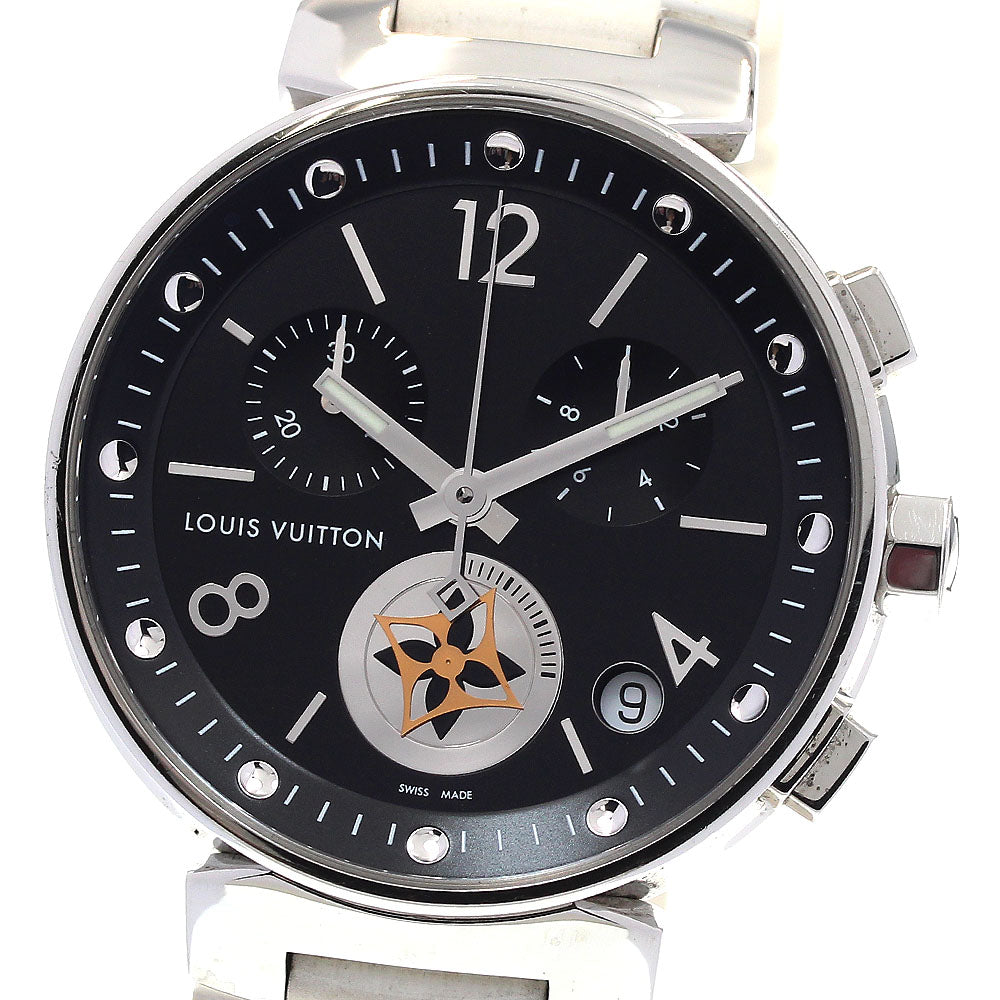 LOUIS VUITTON Tambour Moonstar GM Q8D11 Chronograph Quartz Men's Watch_834969