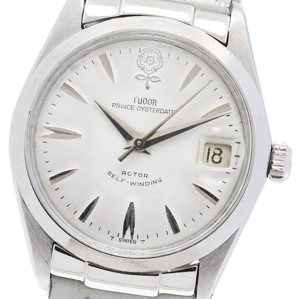 TUDOR Prince Oyster Date 7966/0 Cal.2484 Big Rose Silver Dial Automatic Men's Watch_835052