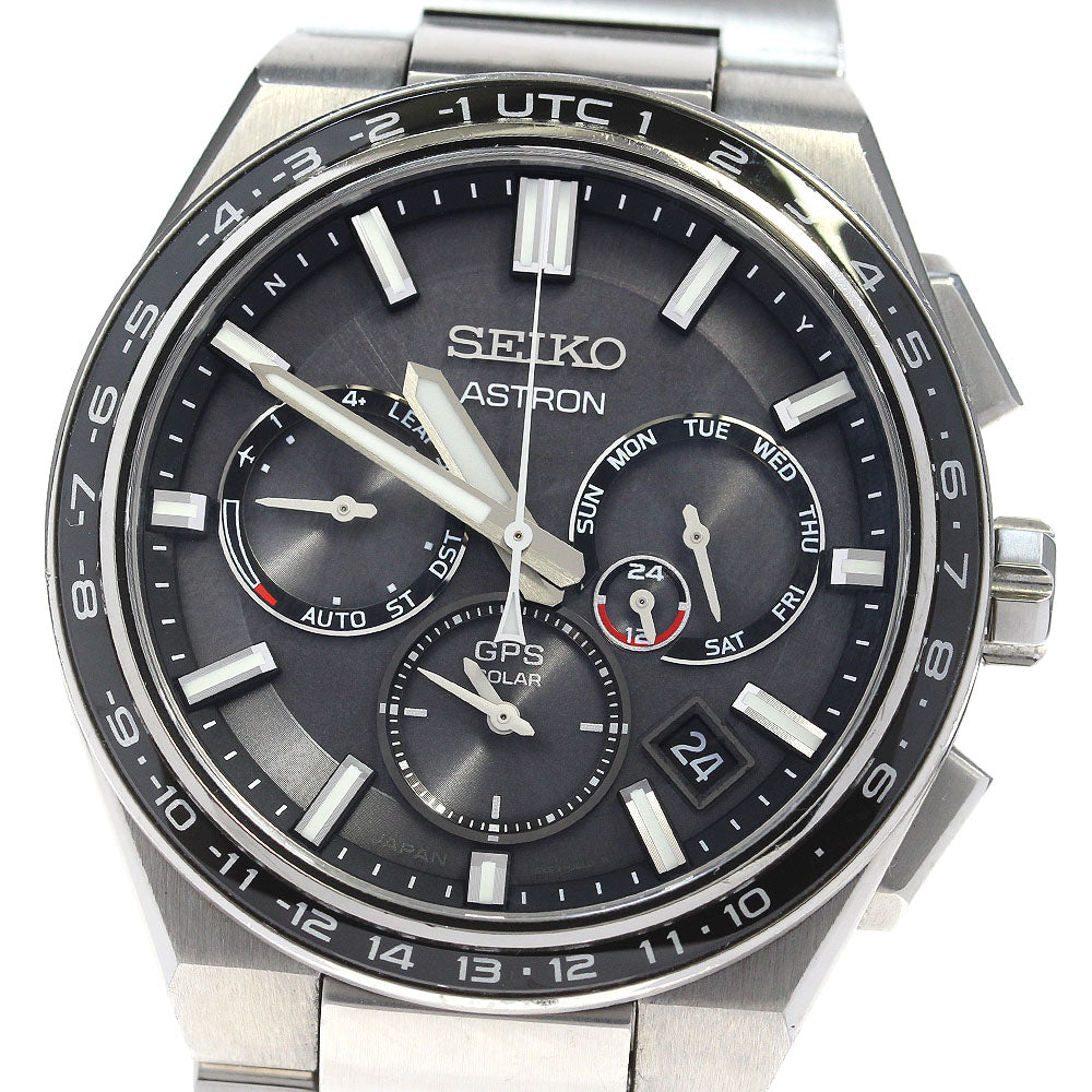 SEIKO Astron SBXC111/5X53-0BR0 GPS day-date Solar Powered Radio Men's_835096