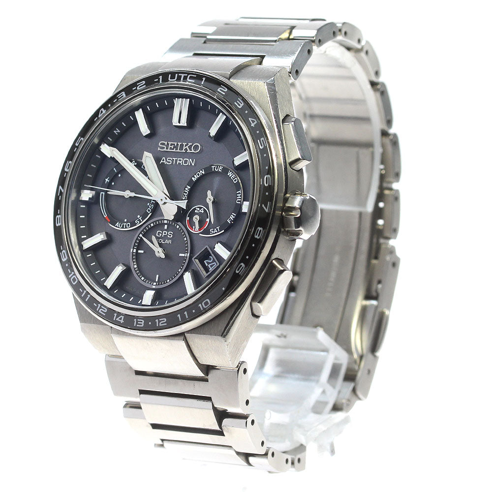 SEIKO Astron SBXC111/5X53-0BR0 GPS day-date Solar Powered Radio Men's_835096