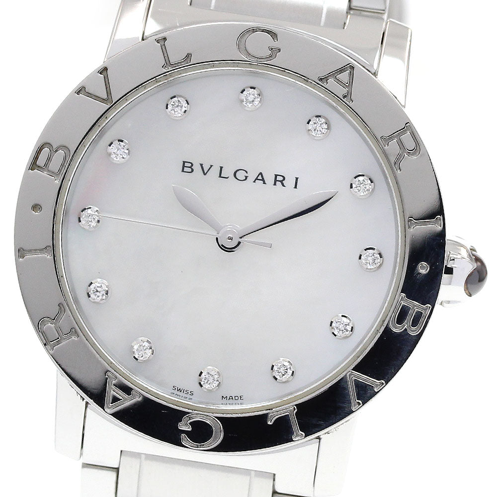 BVLGARI BVLGARIBVLGARI BBL33S 12P diamond White shell Dial Automatic Boy's Watch_835126