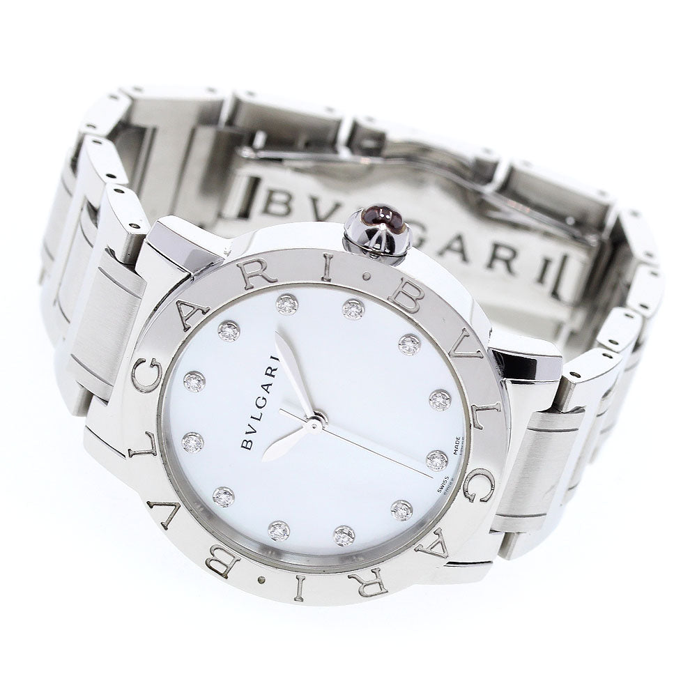 BVLGARI BVLGARIBVLGARI BBL33S 12P diamond White shell Dial Automatic Boy's Watch_835126