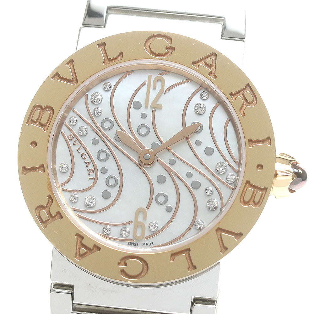 BVLGARI BVLGARIBVLGARI BBLP26SG Japan limited White shell Dial Ladies_835135